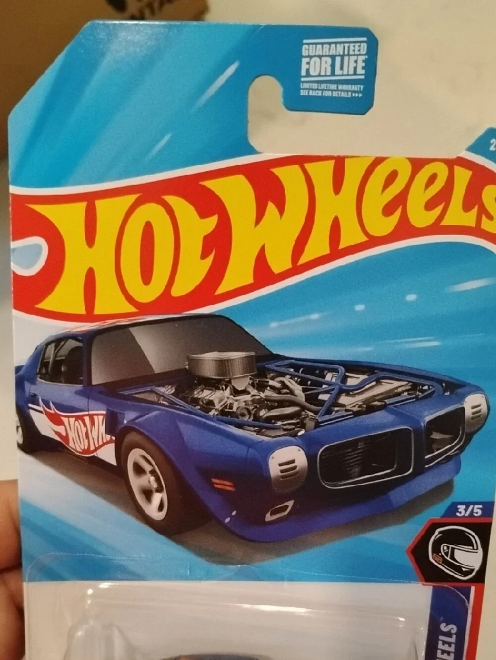 Mattel Hot Wheels 1970 Pontiac Firebird - Blue with White & Red Graphics
